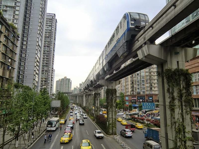 The Chongqing Metro Train China (Hitachi)